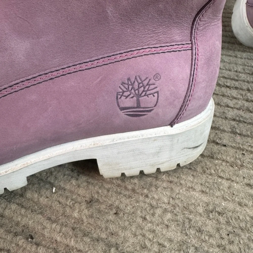 Timberland Nellie Chukka Double Waterproof Boots Lavender Purple White Sole 8